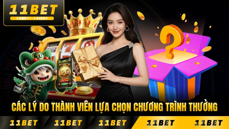 Các lý do thành viên lựa chọn chương trình thưởng 11BET hàng đầu