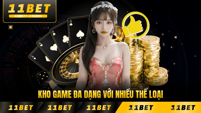 Kho game đa dạng với nhiều thể loại